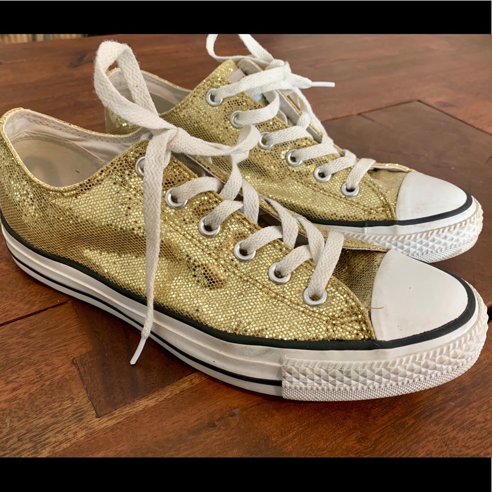 Glitter Gold Converse